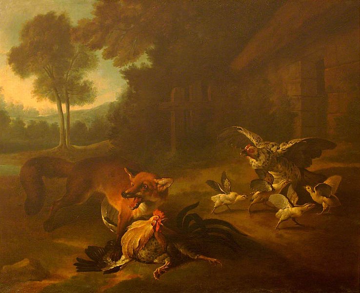 File:Jean-Baptiste Oudry (1686-1755) - A Fox in the Farmyard - 2228 - Waddesdon Manor.jpg