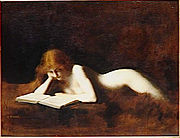 La liseuse (1880–1890) av Jean-Jacques Henner