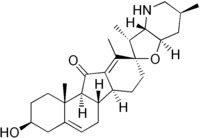 Formula di struttura della jervina