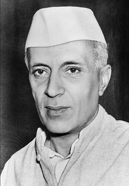 Pandit Jawaharlal Nehru (1889–1964), the first Prime minister of India