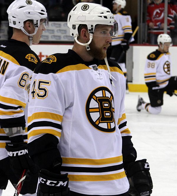 Morrow with the Boston Bruins in 2016