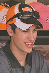 Joey Logano won the pole for the race. Joey Logano Richmond 2010.jpg