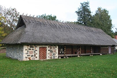 Jüri-Jaagu Muhu-boerderij in het Estse openluchtmuseum