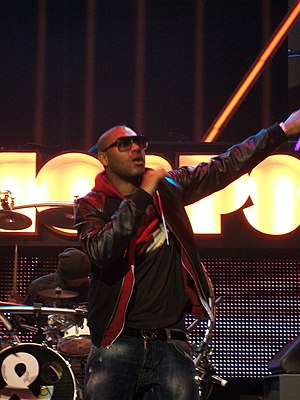 Kano is one of four rappers featured on the All Stars remix of "Earthquake". Kano (Rapper).jpg