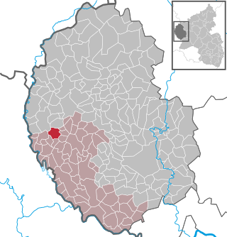 Läget för Karlshausen i Eifelkreis Bitburg-Prüm