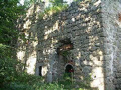 Burgtor zu Burgruine Klingenberg, Westansicht