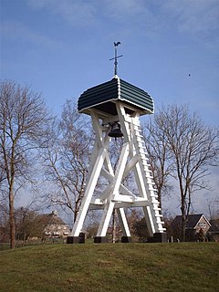 Oldeouwer Village in Friesland, Netherlands