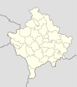 Prilep (olika betydelser) på en karta över Kosovo