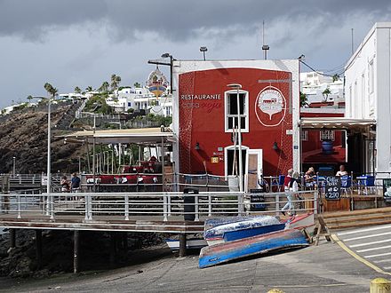 The old restaurant «La casa roja» in the old harbour