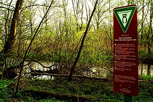 Laughing sign for the Obere Allerniederung nature reserve near Celle.jpg