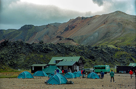 Camping at Landmannalaugar