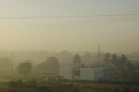 Landscape photo of Hosur, India at dusk