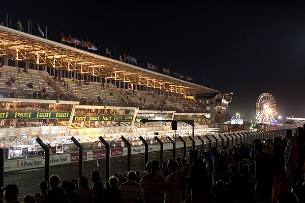 The pits at night