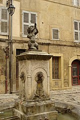 Baroque fountain in Aix