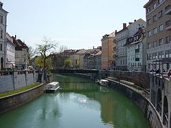 Ljubljana, a Ljubljanica folyó