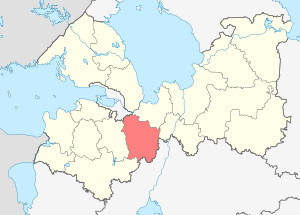 Tosnensky-district op de kaart