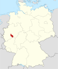 Kart som viser Oberbergischer Kreiss beliggenhet i Tyskland