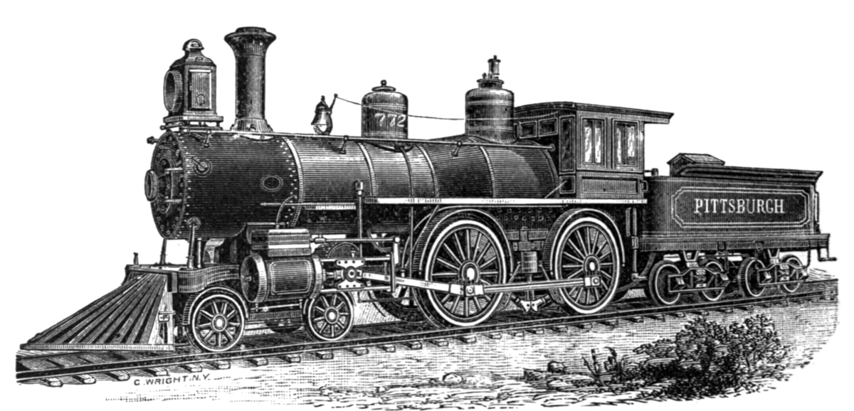 steam locomotive sketch