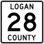 Logan County Route 28 OH.svg