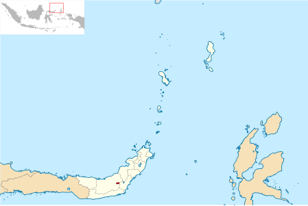 Peta Kota Kotamobagu ring Sulawesi Utara