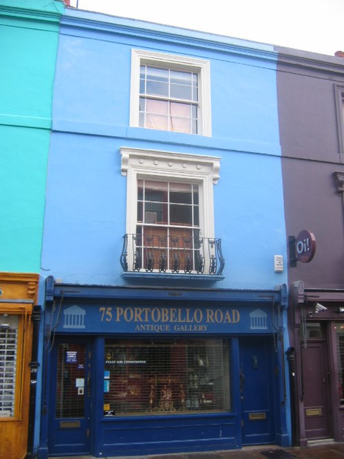 An antique dealer on Portobello Road