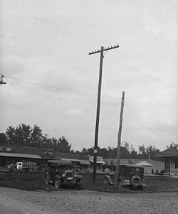 Центр города Биг-Сэнди, 1936 год.