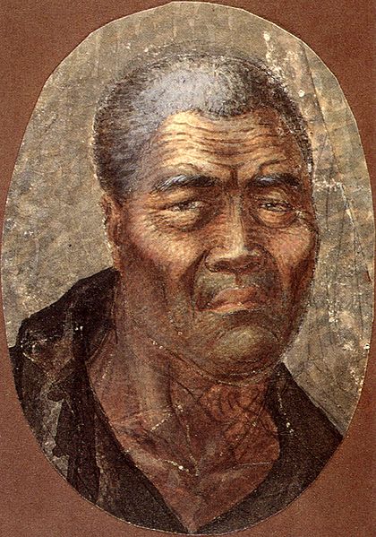 Portrait of Kamehameha (ca.1758-1819), King of the Sandwich Islands by Louis Choris, 1816.