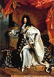 Luís XIV, coñecido como "Rei Sol", o seu reinado é considerado como o prototipo de monarquía absoluta.