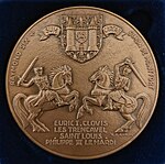 Revers de la médaille d'honneur de la ville.