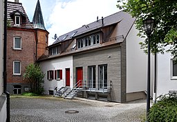 Münsingen Kirchplatz Rückseite Häuser Marktplatz img02