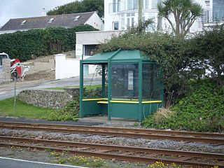 <span class="mw-page-title-main">Far End Halt</span> Railway station in Isle of Man, the UK