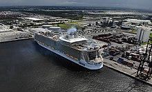 Harmony of the Seas docked at Port Everglades MS Harmony of the Seas Aerial Shot.jpg