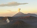 Mount Semeru above Mount Bromo, East Java