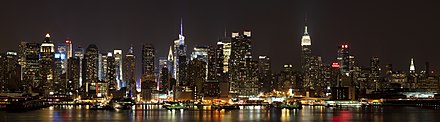 Night skyline of Midtown Manhattan