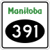 Provincial Road 391 marker