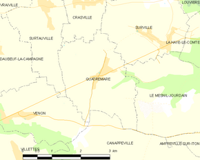 Poziția localității Quatremare