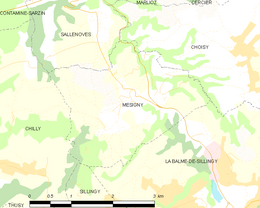 Mésigny - Localizazion