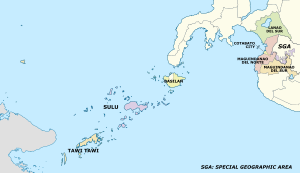 Basilan in Mindanao, Philippines (Regions IX, X, XII and BARMM)