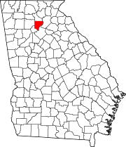 Map of Georgia highlighting Forsyth County.svg