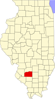 Map of Illinois highlighting Washington County.svg