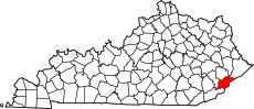 Map of Kentucky highlighting Letcher County.svg