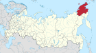 แผนที่แสดงเขตปกครองตนเองชูคอตคาในประเทศรัสเซีย