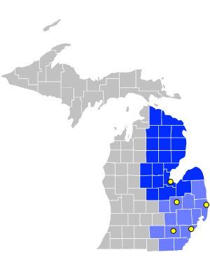 Map of US District Court for the Eastern District of Michigan.svg