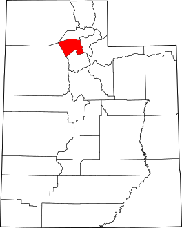 Map of Utah highlighting Davis County.svg