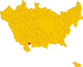 Map of comune of Bubbiano (province of Milan, region Lombardy, Italy).svg