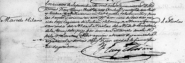 Marcelo H. del Pilar's baptismal register (Book No. 15, Folio 355)