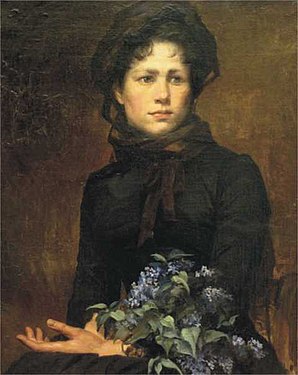 Ung kvinde med syren, 1880