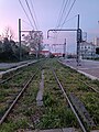 Vue de la ligne direction Prado depuis les voies de Marseille Blancarde