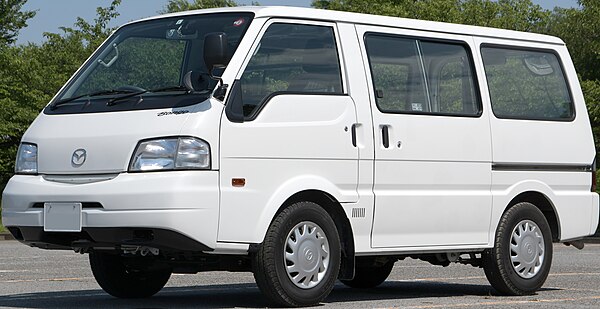 Fourth-generation Mazda Bongo Van DX (SLP2V) with dual sliding door