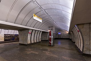 <span class="mw-page-title-main">Savyolovskaya (Serpukhovsko-Timiryazevskaya line)</span> Moscow Metro station